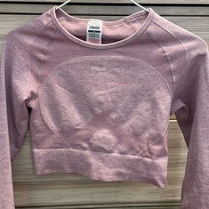 Cropped fitted gymshark long sleeve